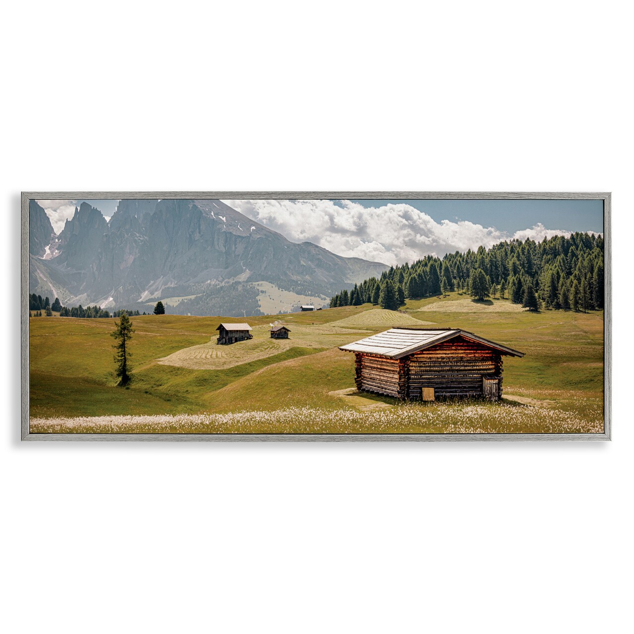 Stupell Industries Vast Rural Cabins & Mountains Framed Giclee By ERIN MARIE